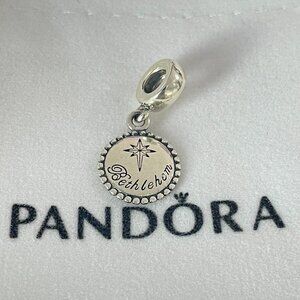 Pandora Star of Bethlehem Charm Bethlehem flag Pendant S925 Sterling Silver